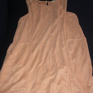 Blush Pink Monteau Faux Dress